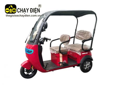 Xe 3 bánh điện yên liền mái che