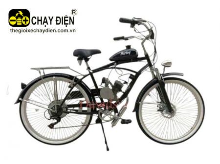 Xe đạp cổ điển gắn động cơ hai thì HL