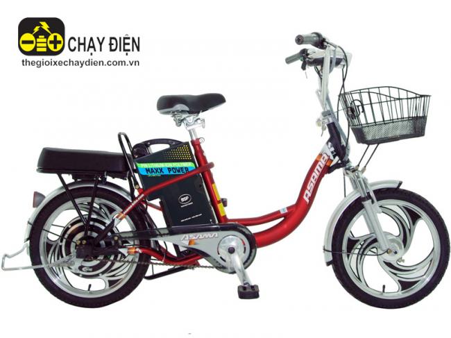 Xe đạp điện Asama ASH Pin Lipo Đỏ