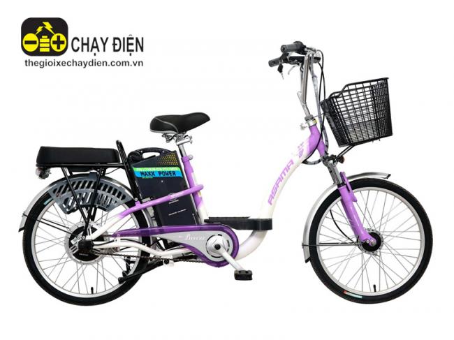 Xe đạp điện Asama EBK-002R Pin LIPO Tím