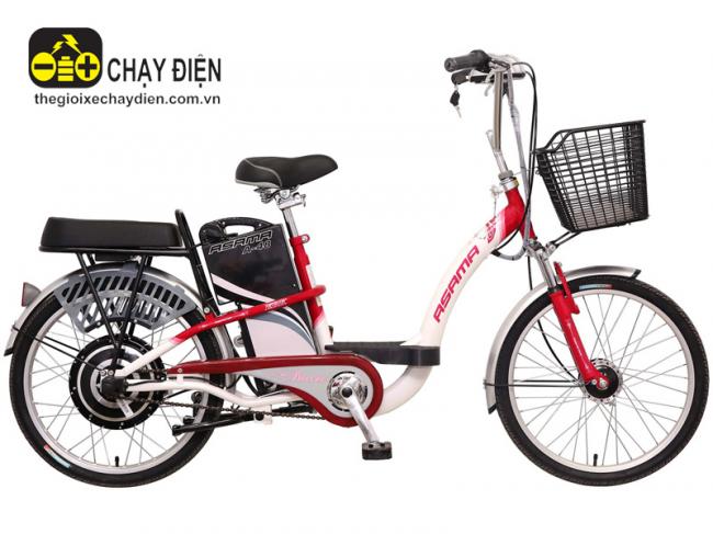 Xe đạp điện Asama EBK 002 Đỏ trắng