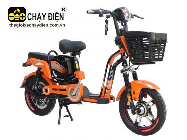 Xe đạp điện AVA X7 Cam đen