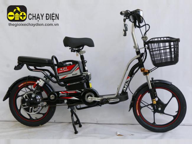 Xe đạp điện Azi Bike Gold Đen bóng