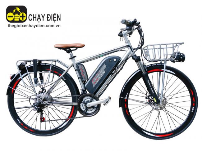 Xe đạp điện AZI E-bike 700C Bạc