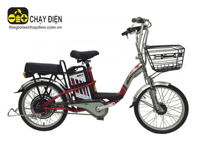 Xe đạp điện Bmx inox màu 50% vành 20inch Đỏ