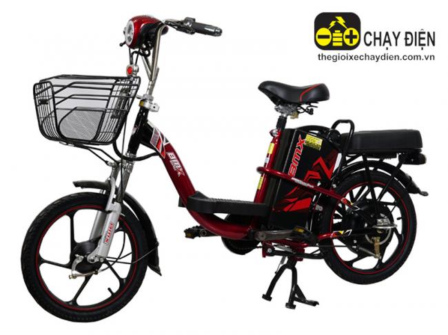 Xe đạp điện Bmx khung sơn vành 18 Đỏ