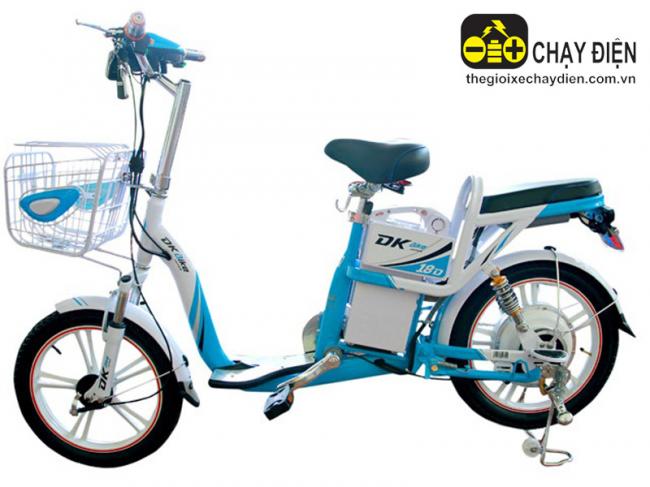 Xe đạp điện DKBike 18D Xanh dương trắng
