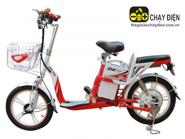 Xe đạp điện DKBike 18D Đỏ trắng