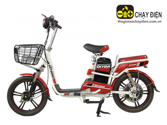 Xe đạp điện DTP Skybike Đỏ trắng
