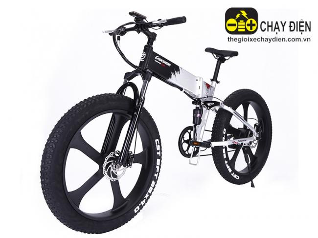 Xe đạp điện gấp Gedesheng M007 26inh Đen trắng