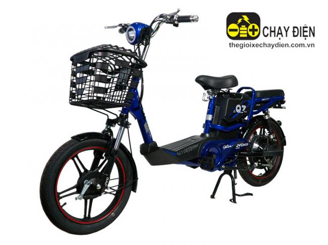 Xe đạp điện JVC eco Q7 Xanh dương đen