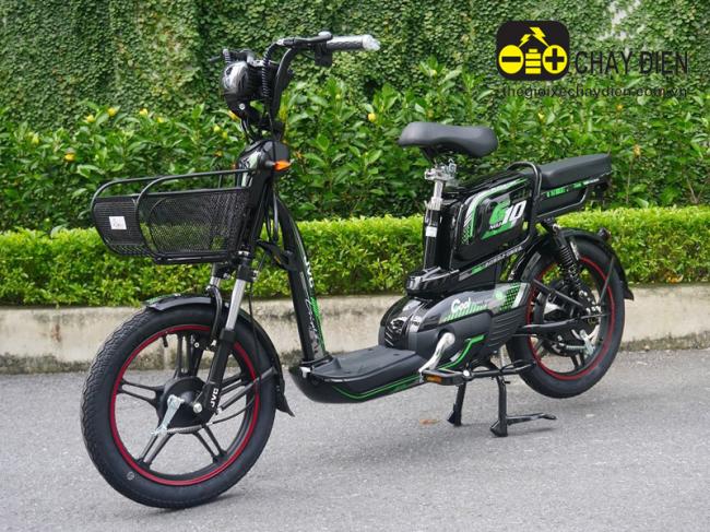 Xe đạp điện JVC G10 18inch Plus Xanh lá đen