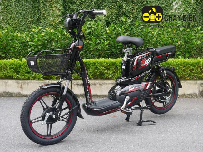 Xe đạp điện JVC G10 18inch Plus Đen bóng