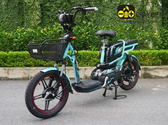 Xe đạp điện JVC G10 18inch Plus Xanh ngọc