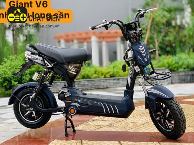Xe đạp điện Kazuki V6 Xanh đen