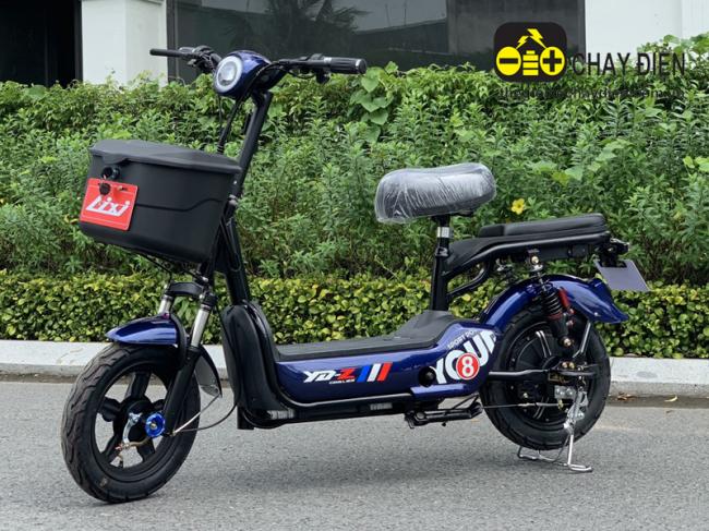 Xe đạp điện Lixi Trái Táo Pro Xanh đen