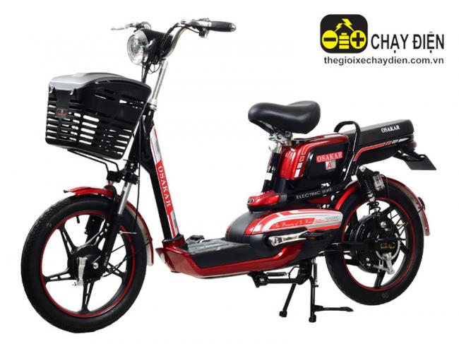 Xe đạp điện Osakar A8 Đỏ đen