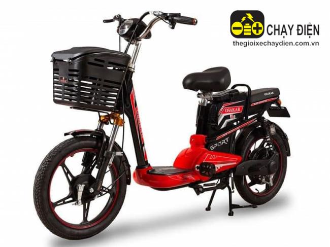 Xe đạp điện Osakar A9 Đỏ đen