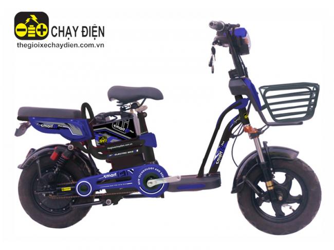 Xe đạp điện Smart E1 Plus Xanh dương đen
