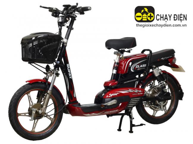 Xe đạp điện Sufat Class Đỏ đen