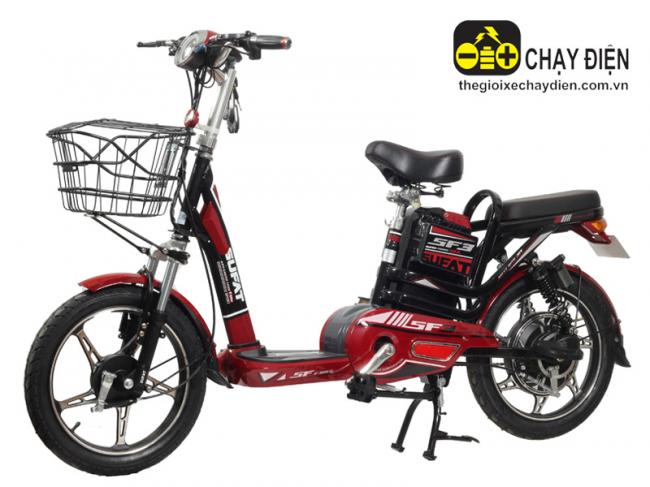 Xe đạp điện Sufat SF3 Đỏ đen