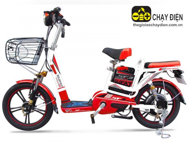 Xe đạp điện Sufat SF3 Đỏ trắng