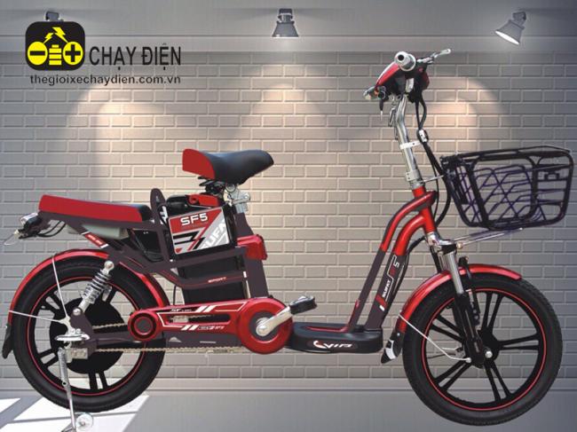 Xe đạp điện Sufat SF5 Đỏ đen
