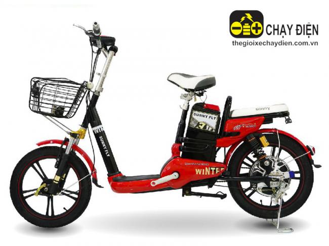Xe đạp điện Sunny Fly Đỏ đen