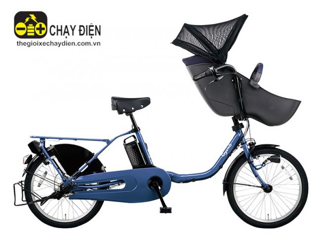 Xe đạp điện trợ lực chở trẻ em Panasonic Gyutto KX Xanh dương