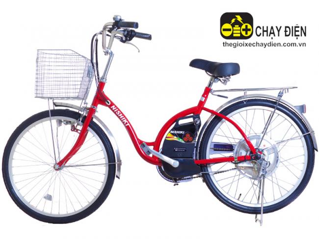 Xe đạp điện trợ lực Nishiki 24inh Đỏ
