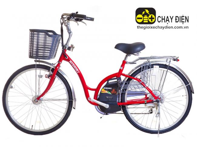 Xe đạp điện trợ lực Nishiki 26inh Đỏ
