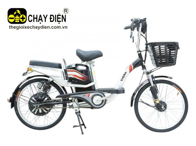 Xe đạp điện Vnbike A2 22inch Trắng