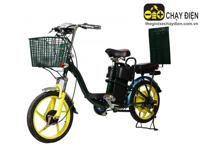 Xe đạp điện Vnbike ( bán hàng nhận diện thương hiệu ) Xanh quân đội