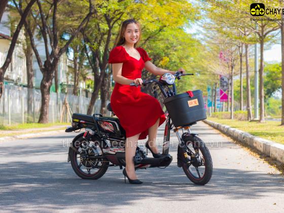 Xe đạp điện Vnbike V3 Plus: chọn lựa cho những cô nàng mê thời trang