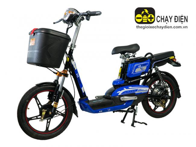 Xe đạp điện Vnbike V3 Xanh dương đen