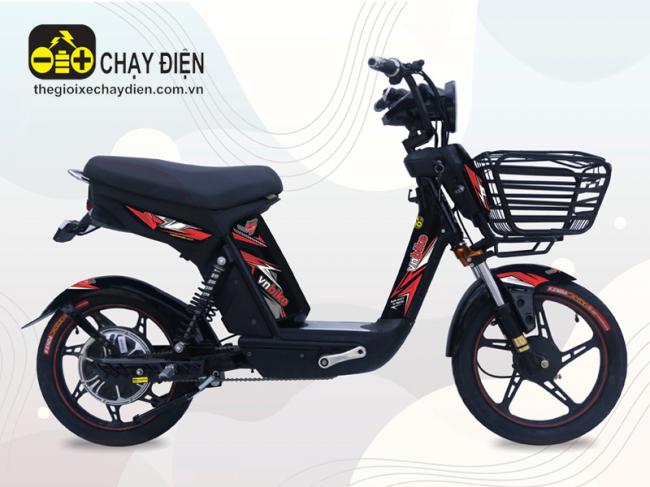 Xe đạp điện Vnbike V9 Đỏ đen