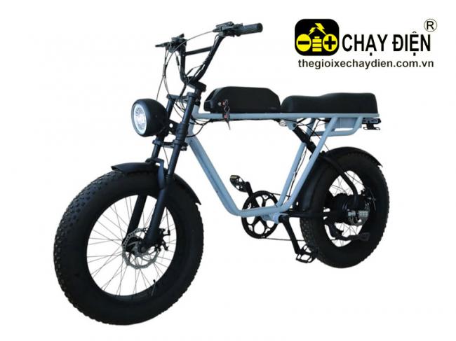 Xe đạp điện Vnbike X2 Xanh da trời
