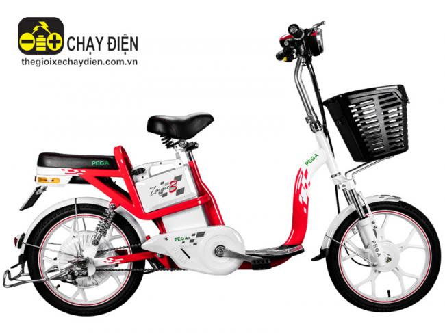 Xe đạp điện Zinger Color 3 Đỏ trắng