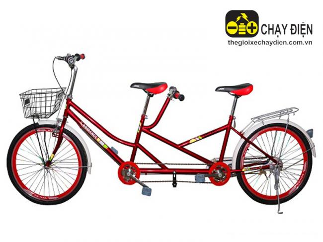 Xe đạp đôi người lớn Romance CD580 Đỏ đô