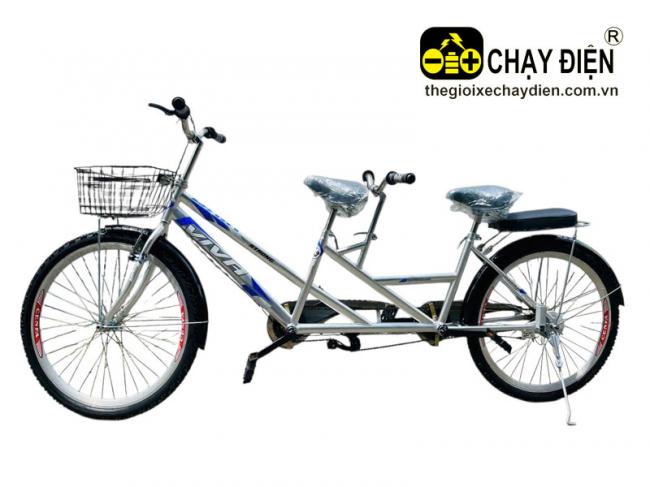 Xe đạp đôi Vnbike Viva Bạc