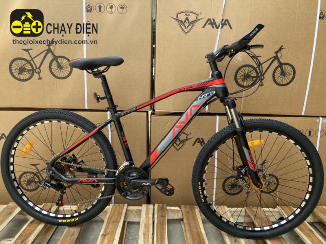 Xe đạp leo núi  AVA 26 inch ATZ 600 khung nhôm 006 Đỏ đen