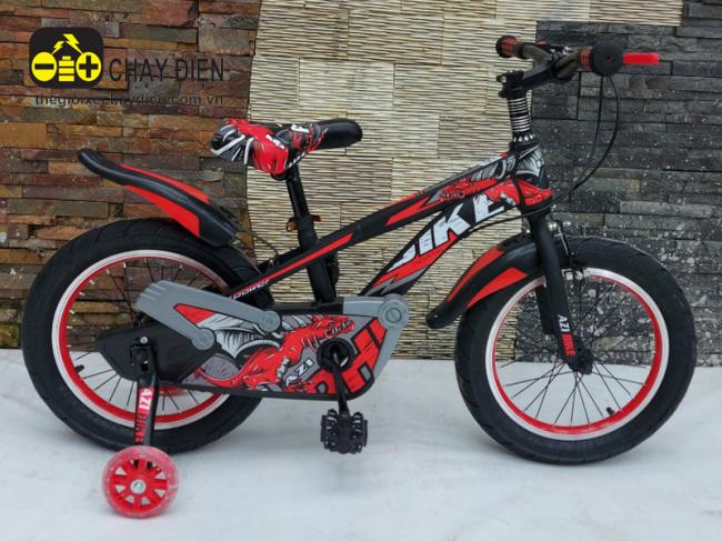 Xe đạp Leo núi AZI 16 inch MS A44 sườn to Đỏ đen