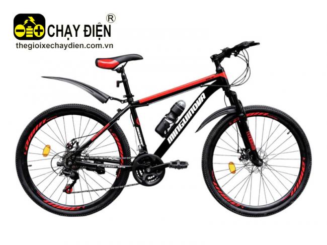 Xe đạp thể thao Mingu Inova vành tăm Đỏ đen