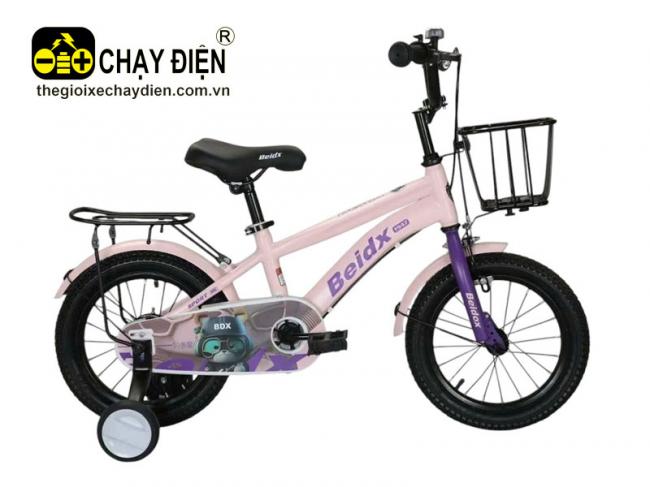 Xe đạp trẻ em XKL 12inch Hồng cánh sen