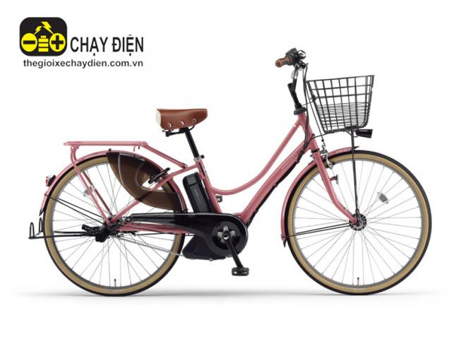 Xe đạp trợ lực điện Yamaha Pas Ami Hồng cánh sen