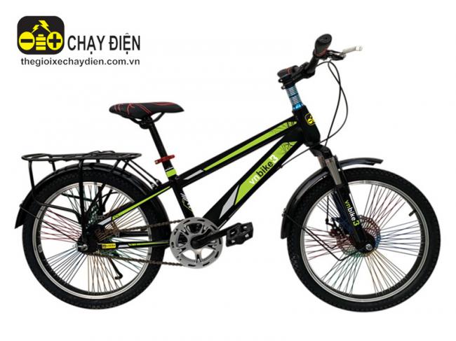 Xe đạp Vnbike B3 20inch Plus Xanh lá đen