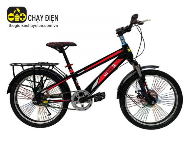 Xe đạp Vnbike B3 20inch Plus Đỏ đen