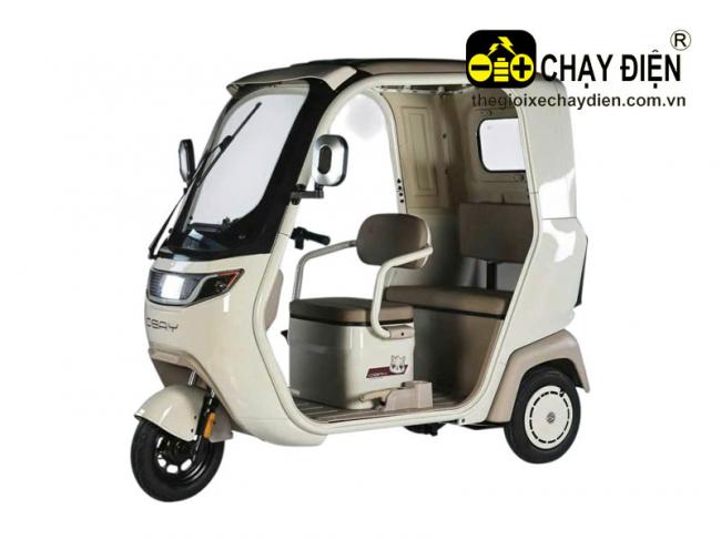 Xe điện 3 bánh mái che YABO T08 Pro Trắng