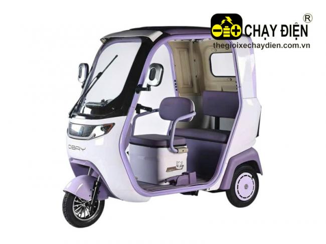 Xe điện 3 bánh mái che YABO T08 Pro Tím