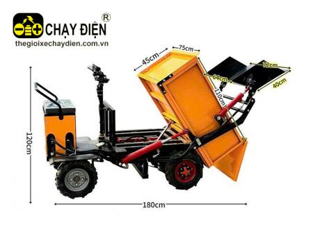 Xe điện chở hàng 1 tấn thùng lật thủy lực ML4B